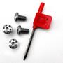 Imagem de Parafusos De Alça De Chave Torx T8 De Aço Inoxidável Preto Branco Para Ferramentas Manuais De