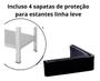 Imagem de Parafusos Para Estante 1/4 X 1/2 + 4 Sapatas Com 50 Unidades 