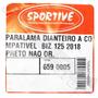 Imagem de Paralama Dianteiro Biz 125 2018 Preto Sportive