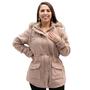 Imagem de Parka Jaqueta Feminina Premium Peluciada com Capuz Removível