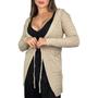 Imagem de Parka Tricot Capuz Com Bolso Inverno 2021 Insta Blogueira