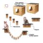Imagem de Parquinho para gato em mdf 9 peças playground lazer