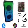 Imagem de Party Box Caixa de Som Bluetooth Karaoque Led RGB 160w RMS Audio 5.1 Gt-6815