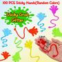 Imagem de Party Favors Thremhoo 100 unidades Glitter Sticky Hands para crianças