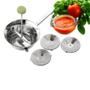 Passa Verdura Italiano molho de tomate purê de batata profissional em Inox Ghidini Importado para fazer molhos caseiros e purê profissional Imagem de Passa Verdura Italiano molho de tomate purê de batata profissional em Inox Ghidini Importado para fazer molhos caseiros e purê profissional