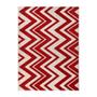 Imagem de Passadeira Classic Chevron 67 Bege-Vermelho 0,57X1,80M