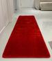 Imagem de Passadeira passarela trilho tapete apolo 0,66 x 2,30 quarto sala pousada decorativo loja autorizada -vermelho-apolo
