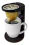 Imagem de Passador de cafe individual my coffee com 2 coador extra preto fechado ou