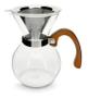 Imagem de Passador De Café Vidro E Coador Inox 650ml Alça Madeira Mimo Style