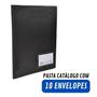 Imagem de Pasta Catálogo Com 10 / 50 / 100 Envelopes 4 Colchetes E Visor