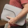 Imagem de Pasta Com Bolso Preto Case Capa Reforçada Neoprene Para Notebook