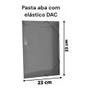Imagem de Pasta com Elástico Fina Plástica Ofício Fumê Dac
