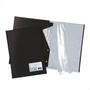 Imagem de Pasta Dac Catálogo Ofício A4 com 100 Envelopes Finos Preta Com Visor 240mm x 330mm