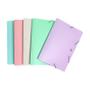 Imagem de Pasta elastico silicone c/ aba yes pastel candy color 5 unid