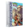Imagem de Pasta Fichário Álbum Cristal Cartas Cards Pokémon Arcanine com 10 Folhas 9 Bolsos 4 Argolas