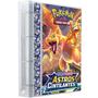 Imagem de Pasta Fichário Álbum Cristal Cartas Cards Pokémon Com 30 Folhas 9 Bolsos 4 Argolas