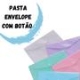 Imagem de Pasta Plástica Tipo Envelope Com Botão Horizontal Ofício A4