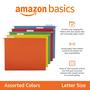 Imagem de Pasta Suspensa para Arquivos Amazon Basics - Tamanho Carta - Pacote com 25