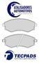 Imagem de Pastilha de Freio Dianteira HYUNDAI Elantra 2.0 1997, 1998, 1999, 2000, 2001, 2002, 2003. Original TECPADS 5633 (SYL1022)