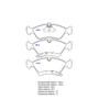 Imagem de Pastilha De Freio Dianteira Megane Sistema Bendix 1BP30858AA BProauto
