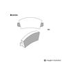 Imagem de Pastilha de Freio Fiat 147 77 / 86 Oggi 1983 / 1985 Panorama 80 / 86 / Fiorino 1983 / 1986 ( Sistema Bendix )