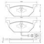 Imagem de Pastilha de Freio Frasle Dianteira para VOLKSWAGEN BORA 1.8, 1.9 TD 2000 - 2007