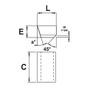 Imagem de Pastilha de Solda Metal duro - Tipo C5 - Classe K10