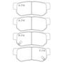 Imagem de Pastilha Freio Traseira Azera Tucson Sonata Elantra Santa Fe Cerâmica - Willtec