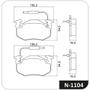 Imagem de Pastilha Freio Traseiro Xsara 1997 a 2005 Cobreq N-1104