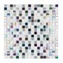 Imagem de Pastilha Mesclada de Mármore, Vidro e Inox 30,5cm x 30,5cm Tiffany Glass Mosaic (Placas)