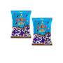 Imagem de Pastilhas Confete Branco e Roxo 2 Pacotes 500g De Chocolate