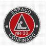 Imagem de Patch Bordado NR -33 Espaço Confinado