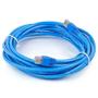 Imagem de Patch Cord Cabo De Rede Cabo Internet Cat5 3 Metros Azul