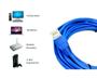 Imagem de Patch Cord Cabo De Rede Cat6 1 Metro 1m Cat6-UtpRj45 Azul