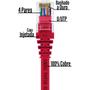 Imagem de Patch Cord Cat6 Vermelho 1,5 Metros 100% Cobre kit com 25 Unidades