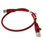 Imagem de Patch Cord UTP 0,5 Metros Cat5e Flexível 100% Cobre Homologado Anatel - Vermelho