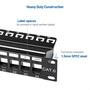 Imagem de Patch Panel 1U 24 Portas Keystone Cable Matters - Com Gerenciamento de Cabos