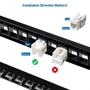 Imagem de Patch Panel 1U 24 Portas Keystone Cable Matters - Com Gerenciamento de Cabos