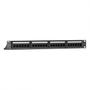 Imagem de Patch Panel 24 Portas Rj45 Cat5e Intelbras Impact Lan Pp524 Para Rack