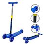 Imagem de Patinete 3 Rodas Dobrável E Ajustável Azul- Importway