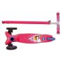 Imagem de Patinete 3 Rodas Gel Freio Até 50 Kg Infantil Rosa Azul - Mor