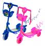 Imagem de Patinete 3 Rodas infantil Novo Modelo, 3 em 1, Led música e 3 rodas cesto