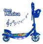 Imagem de Patinete 3 Rodas infantil Novo Modelo, 3 em 1, Led música e 3 rodas cesto