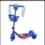 Imagem de Patinete com Cesta Infantil 3 Rodas Radical Corrida Divertida c/ Luz e Som DM Toys DMR5026