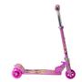 Imagem de Patinete De Menina Grande Rosa Regula Altura Mais Capacete