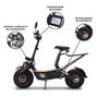 Imagem de Patinete Elétrico Off-Road TD-Monster 2000W 48V Bagageiro Bateria Chumbo