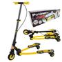 Imagem de Patinete Frog New Radical Ski Trinete 3 Rodas Infantil Dobrável DM Toys DMR5819 Amarelo