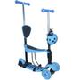 Imagem de Patinete Infantil 3 Rodas 3x1 Scooter Cadeirinha Assento Empurrador Triciclo Importway BW-048AZ Azul