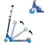 Imagem de Patinete Infantil 3 Rodas Azul Led + Fantasia Martelo Thor