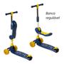 Imagem de Patinete Infantil 3 Rodas com Assento Ajustável Musical e LED Divertido